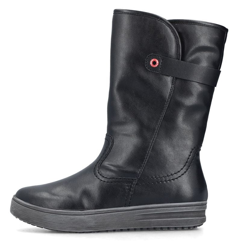 Rieker L2580-00 short insulated black women's boots