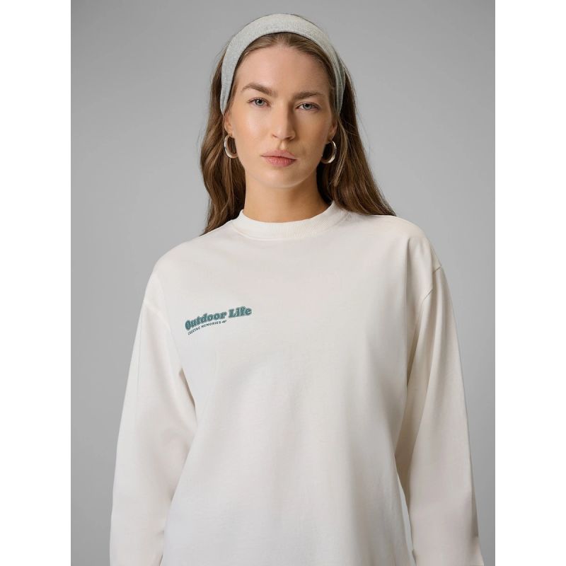 Women's longsleeve regular with print 4F 4FRSS26TSWSF2834-11S 4f