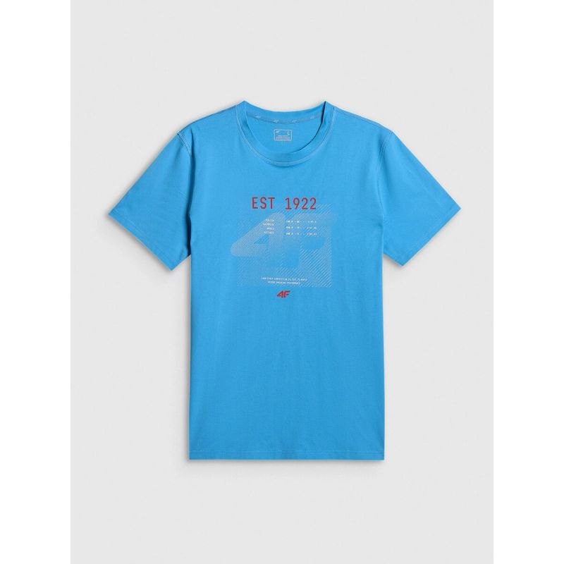 Men's regular printed T-shirt 4F 4FRSS26TTSHM4039-33S
