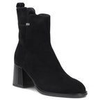 Black Women’s Leather Heeled Ankle Boots Filippo DBT8191