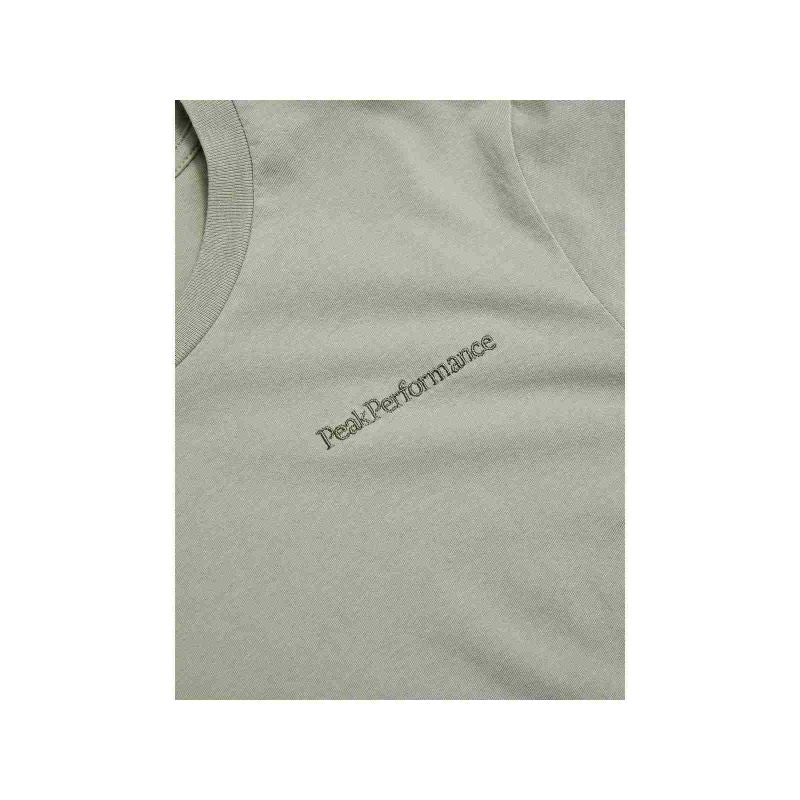 Peak Performance W Original Small Logo Tee Green Peak Performance