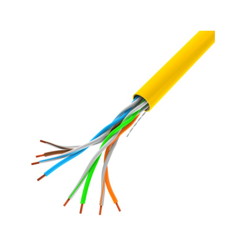 LANBERG UTP LAN CABLE 100MB/S 305M CCA WIRE YELLOW Kable, gniazda i wtyki/Kable sieciowe Your Sports Performance