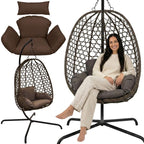 COCOON HANGING CHAIR 105x195CM DARK BROWN Home and Garden/Garden Your Sports Performance