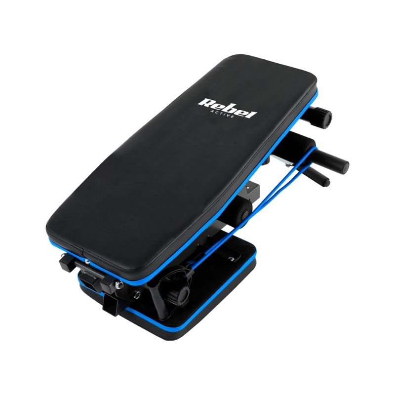Inclined training bench with leg locks and rubber bands REBEL ACTIVE RBA-2003 To be categorized Your Sports Performance