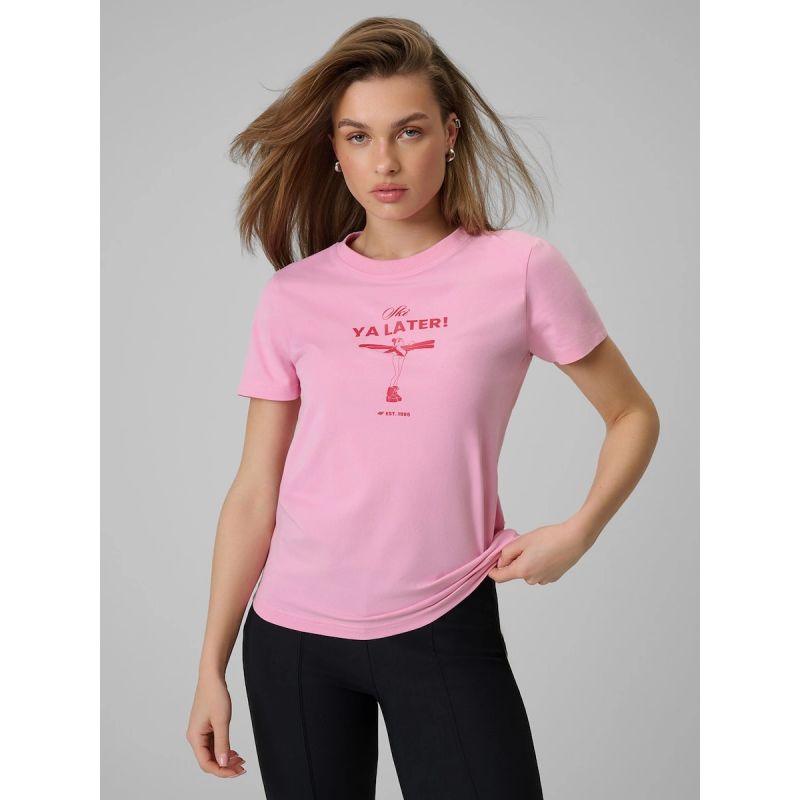 Women's regular printed T-shirt 4F 4FRSS26TTSHF3448-56S 4f
