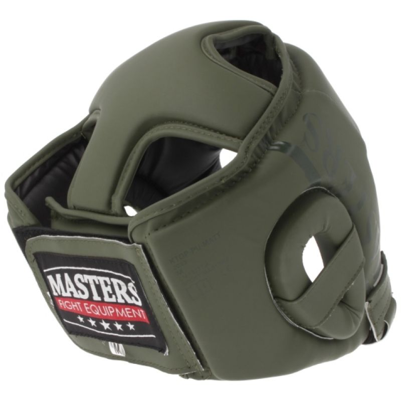 Boxing helmet MASTERS KTOP-PU-MATT "M" green In preparation Your Sports Performance