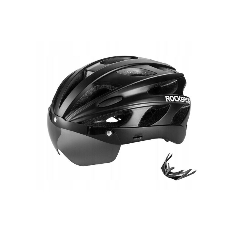 Rockbros TT-16-BK bike helmet black (58-61cm) Rockbros/Odzież Rowerowa/Kaski Your Sports Performance