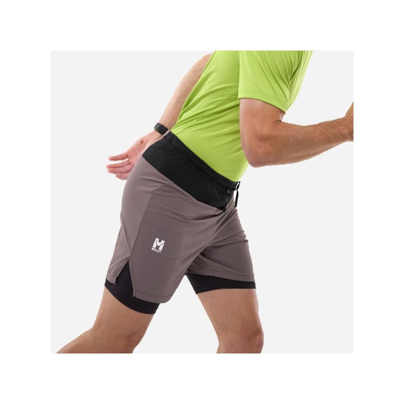 MILLET Intense 2In1 Short M purple men's shorts