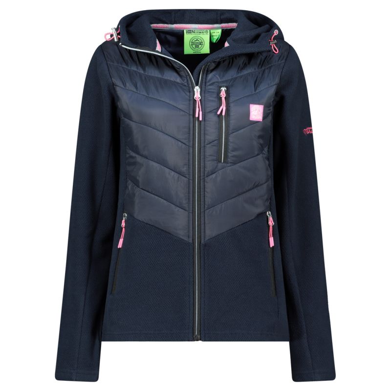 Geographical Norway Tulka Navy Db Lady 0124 Navy Blue Women's Fleece (WZ6442F/GN-Navy) Geographical Norway