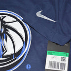 Nike Dallas Mavericks Essential Dry T-shirt Chrome Logo College Navy - CZ7252-419 Nike