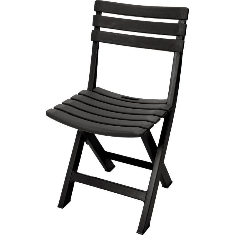 SET OF 4 FOLDABLE PLASTIC CATERING CHAIRS KOMODO ANTHRACITE Home and Garden/Garden Your Sports Performance