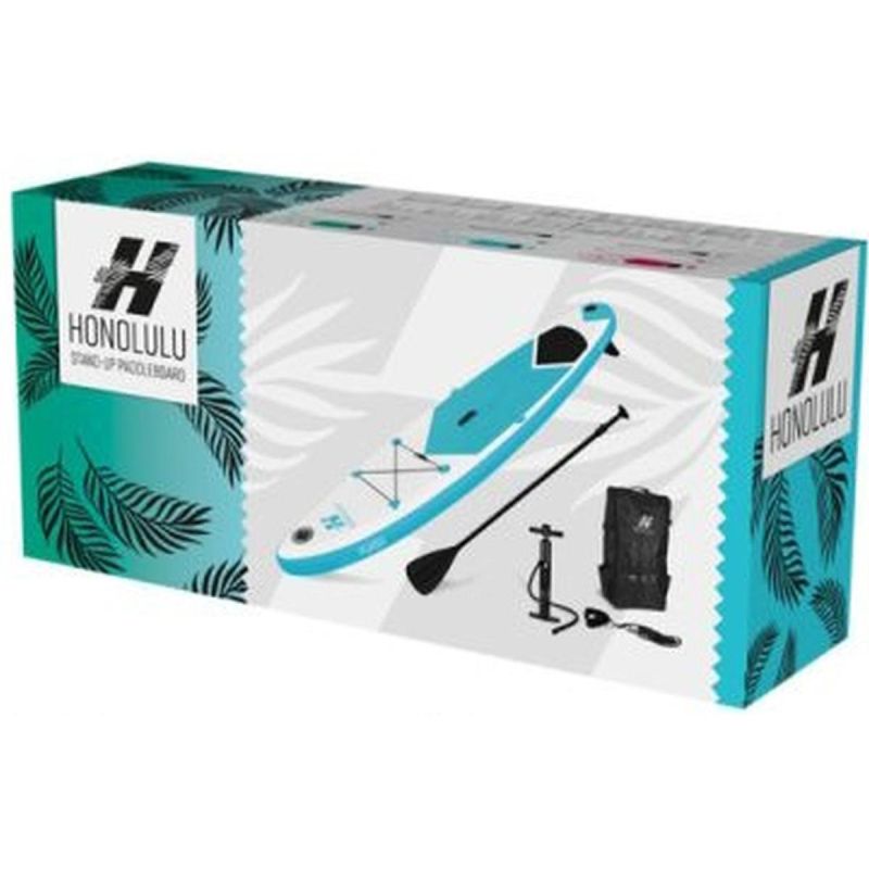 SUP BOARD SET 150KG INFLATABLE HONOLULU 320x76x15CM RED Accessories Your Sports Performance