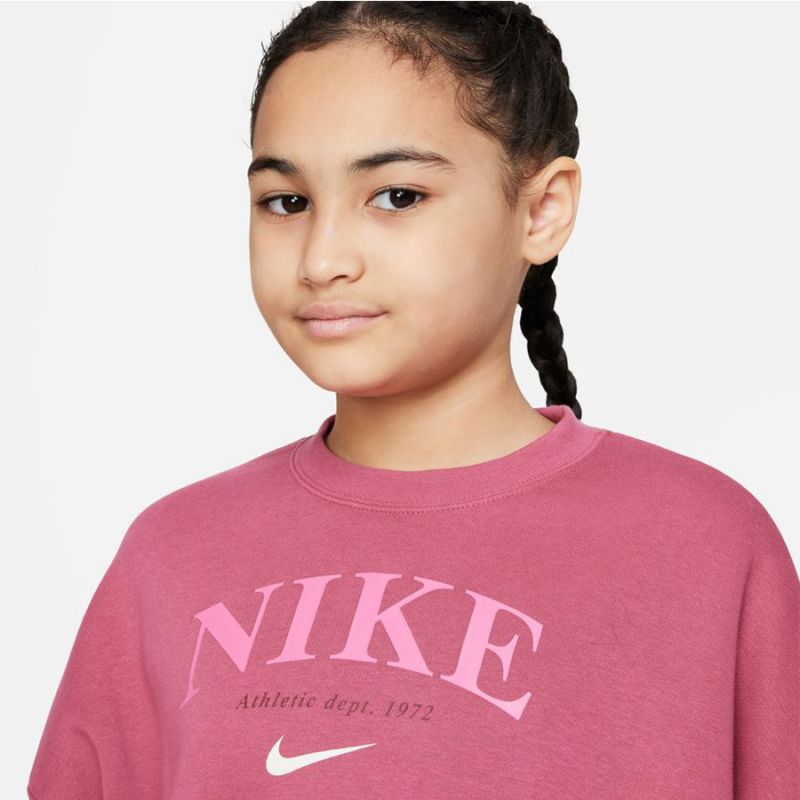 Nike Sportswear Trend Flc Crew Jr DV2563 633 sweatshirt Clothing/Lifestyle Nike