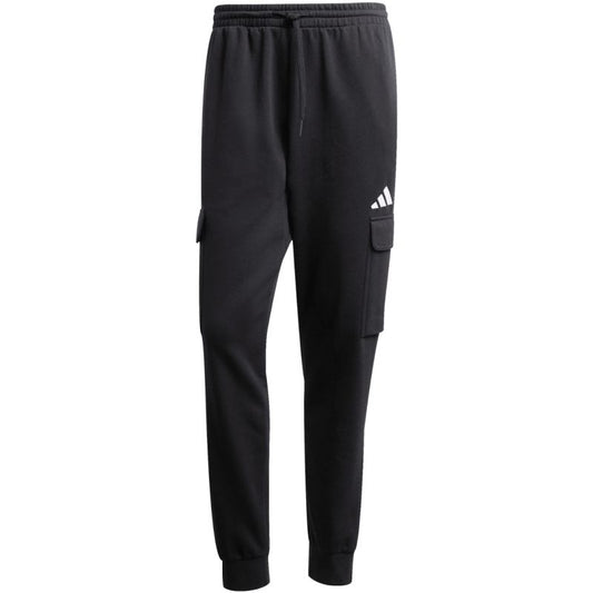 Men's adidas Essentials Feelcozy Fleece Cargo Pants Black JE3820 In preparation Adidas