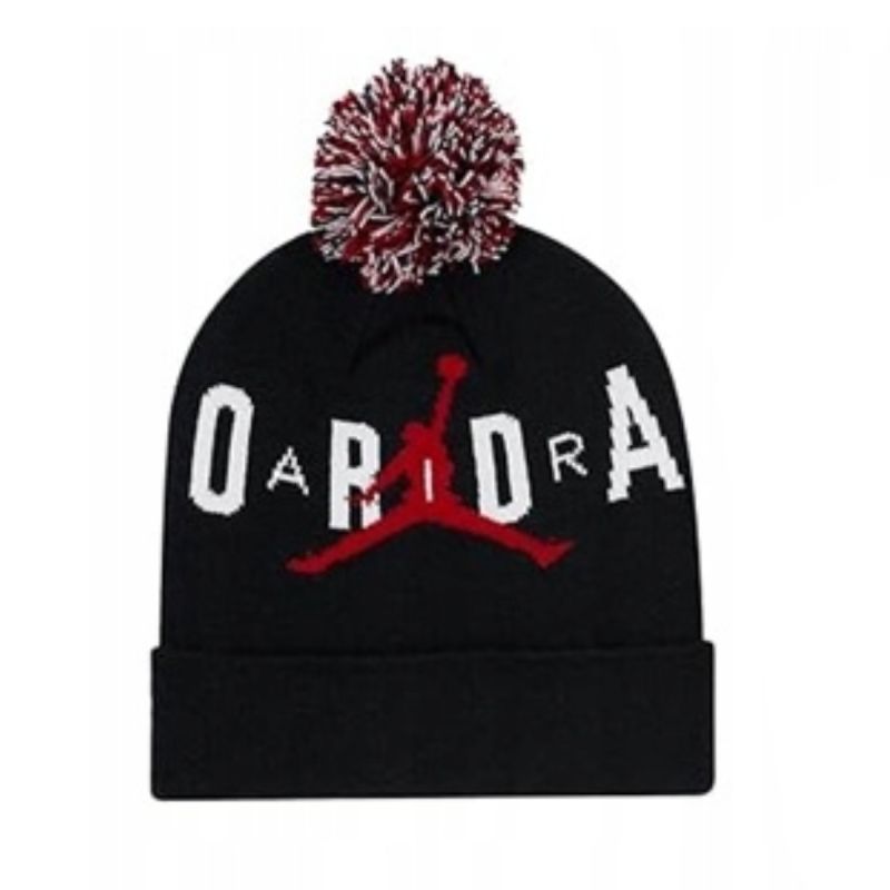 Youth Set Winter Hat + Gloves Air Jordan Essential Pom Beanie Set Black - 9A0869-023 AIR Jordan