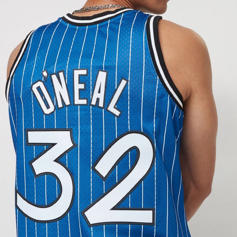 Mitchell & Ness Men's T-Shirt Orlando Magic NBA Swingman Road Jersey Magic 94 Shaquille O'Neal SMJYGS18193-OMAROYA94SON In preparation Your Sports Performance