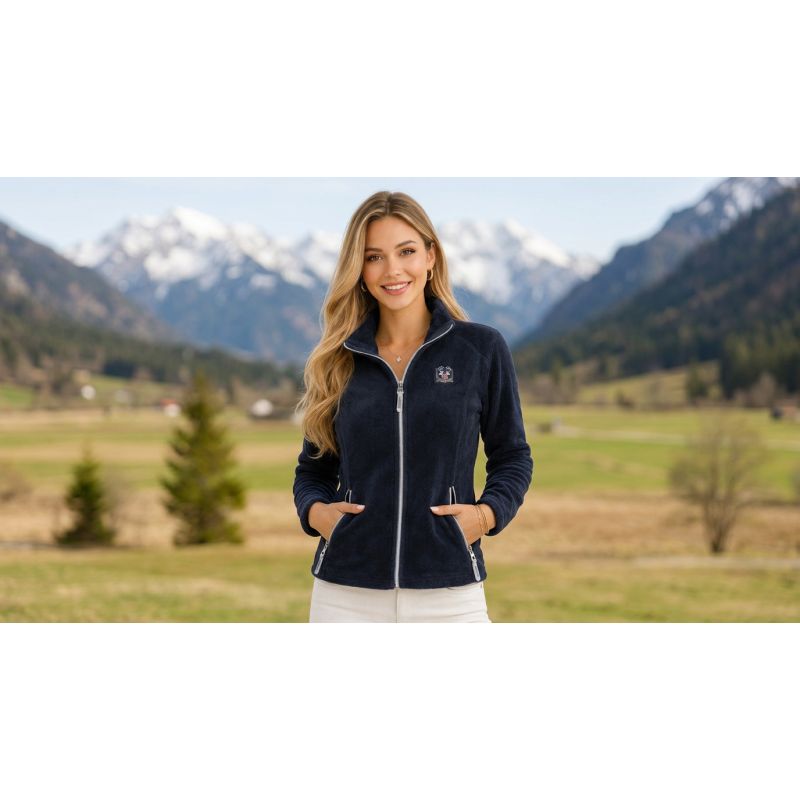 Women’s fleece jacket Geographical Norway TICARINA NAVY DB LADY 0124 (WZ8080F/GN-NAVY)