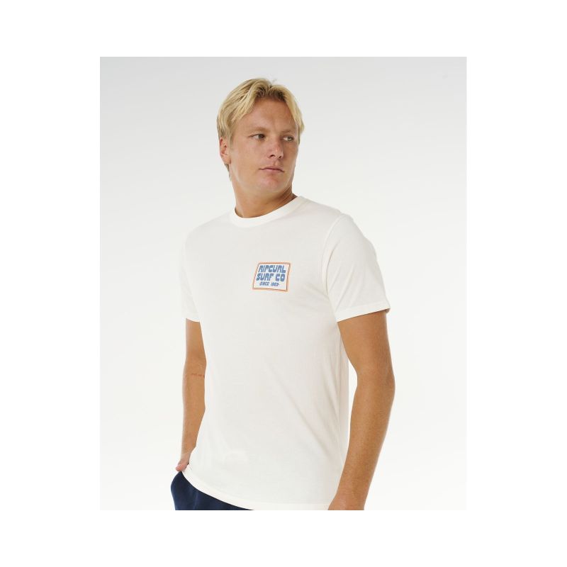 RIP CURL Pacific Rinse Sunrise Tee Men's White