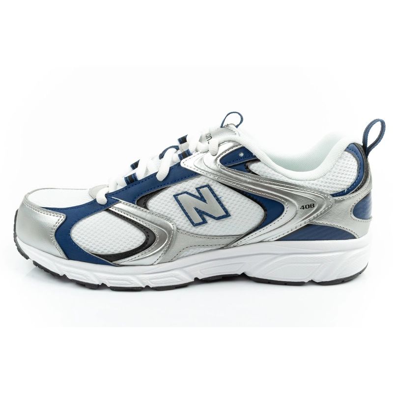 New Balance 408 men's sports shoes sneakers fashionable comfortable white silver