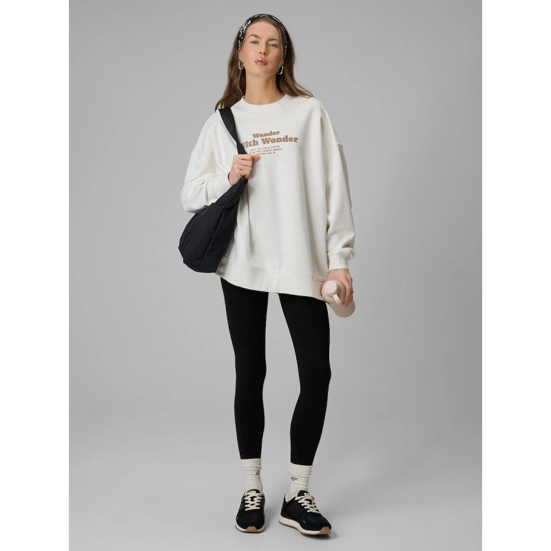 Women's oversize sweatshirt without hood 4F 4FRSS26TSWSF2993-11S 4f