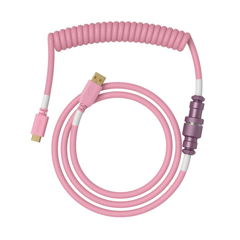 Glorious Gaming GLO-KB-ACC-CBL-COIL-PPNK Keyboard/Mouse Cable Pink 1.4m Kable i adaptery/Kable USB Your Sports Performance