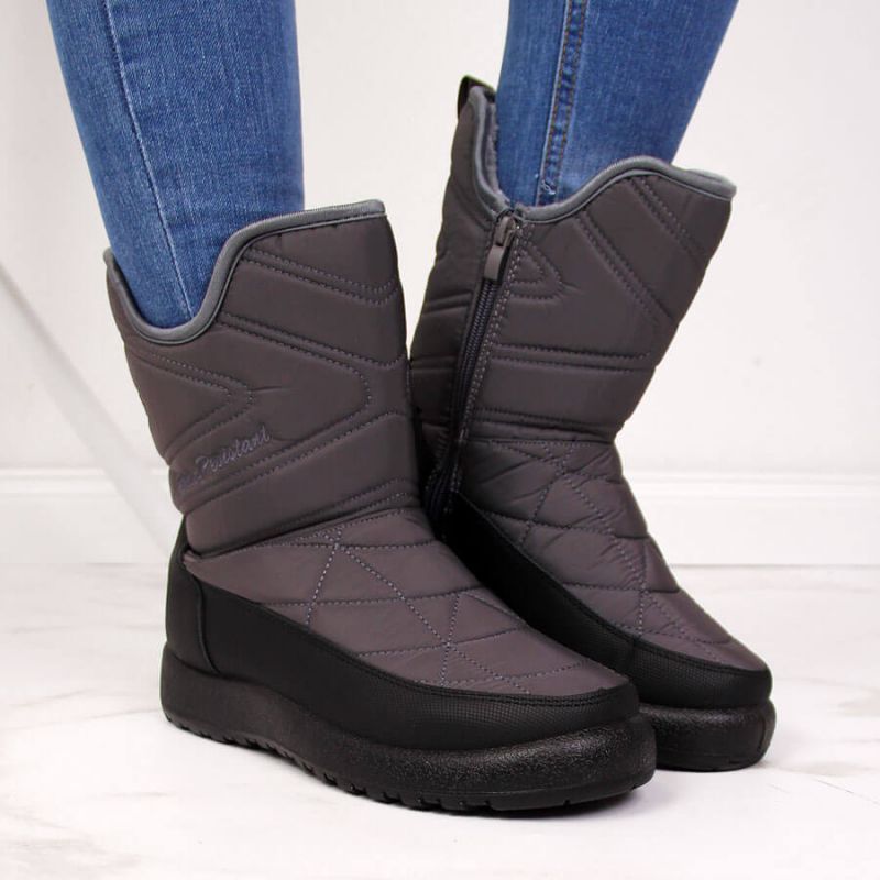 Gray NEWS W EVE309B waterproof snow boots Footwear/Outdoor/News Your Sports Performance