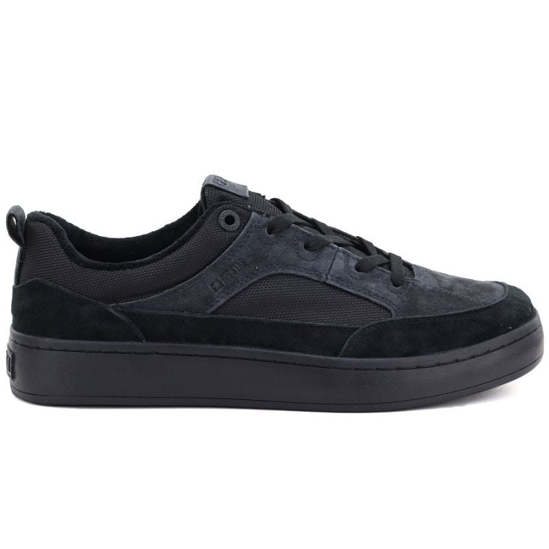 Men's casual leather sneakers, black, Big Star UU174118