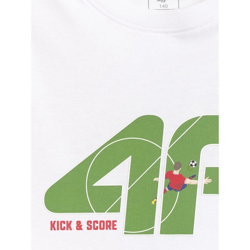 Boy's cotton T-shirt 4F 4FJRSS26TTSHM4280-10S