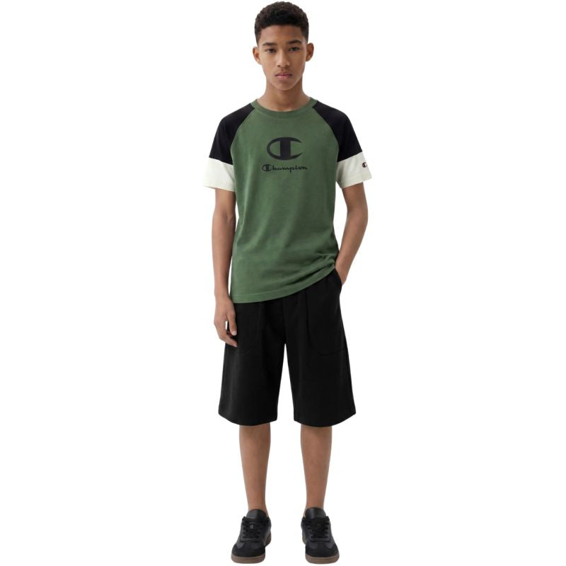 Champion SS Tee Kids T-Shirt Green 307719 GS548