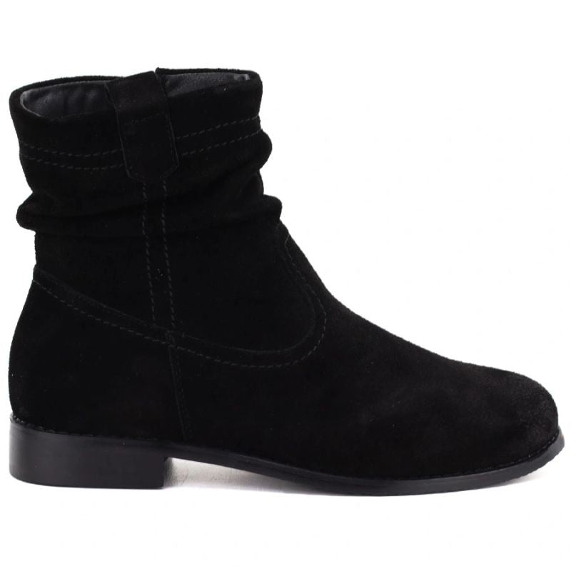 Women’s black unlined leather ankle boots Potocki JE19480