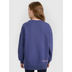 Oversized sweatshirt without a hood for girls 4F 4FJRAW25TSWSF2428-33S 4f