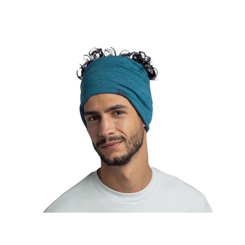 BUFF MERINO LIGHTWEIGHT SOLID SOLID TEAL bandana Odzież militarna/Chusty, arafatki, kominy Your Sports Performance