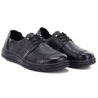 Comfortable black women's leather shoes Vinceza 107240