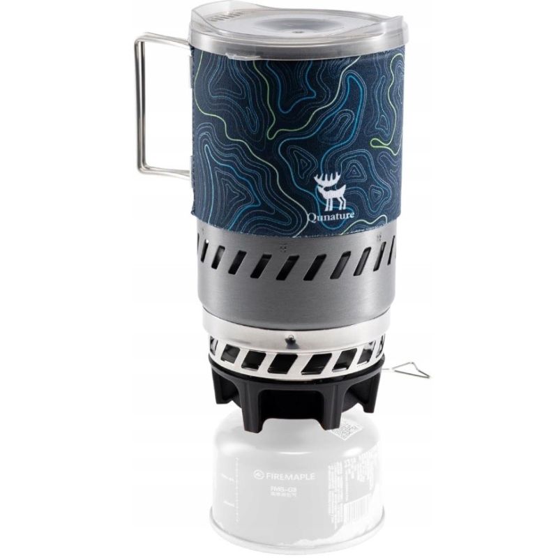 Qunature gas stove with black 600ml cup Qunature/Akcesoria Turystyczne/Kuchenka Gazowa Your Sports Performance