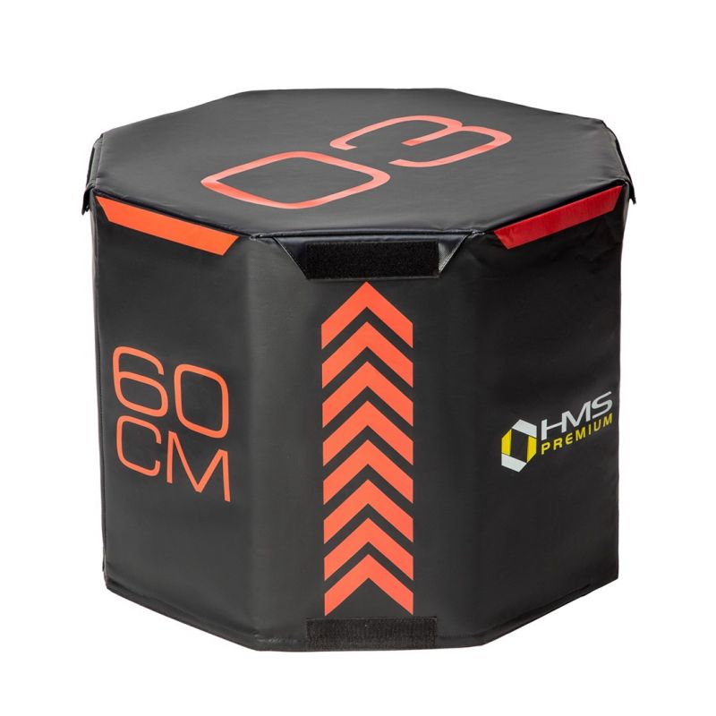 Set of three HMS Premium octagonal plyometric boxes PYOBS01 In preparation Your Sports Performance