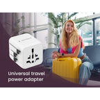 GEMBIRD UNIVERSAL TRAVEL ADAPTER WHITE Kable i adaptery/Adaptery, przejściówki Your Sports Performance