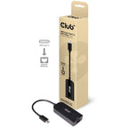 CLUB3D CAC-1520 Gender Changer / USB C Ethernet Cable Black Kable i adaptery/Adaptery, przejściówki Your Sports Performance