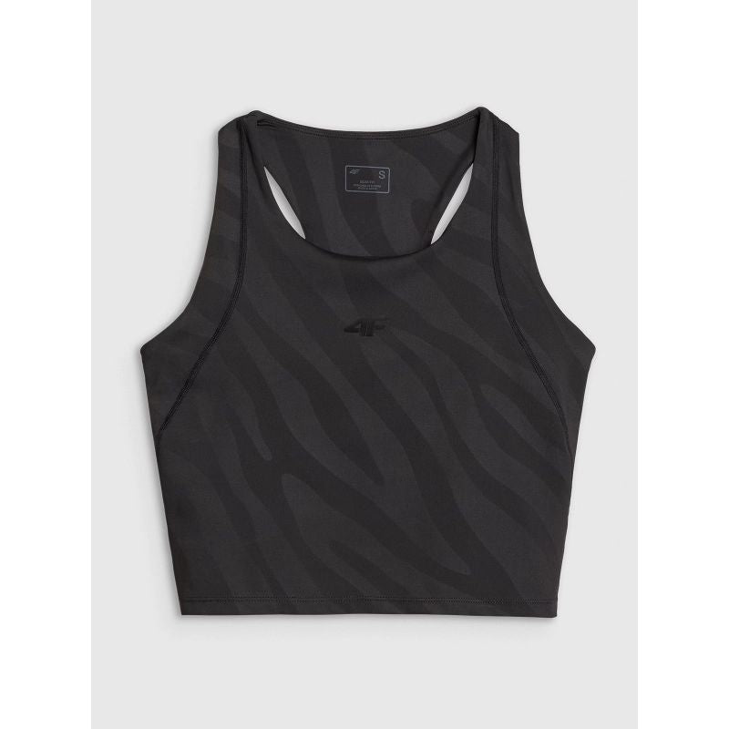 Women's quick-drying training crop top 4F 4FWSS25TFSLF413-20S *Kategoria tymczasowa Your Sports Performance
