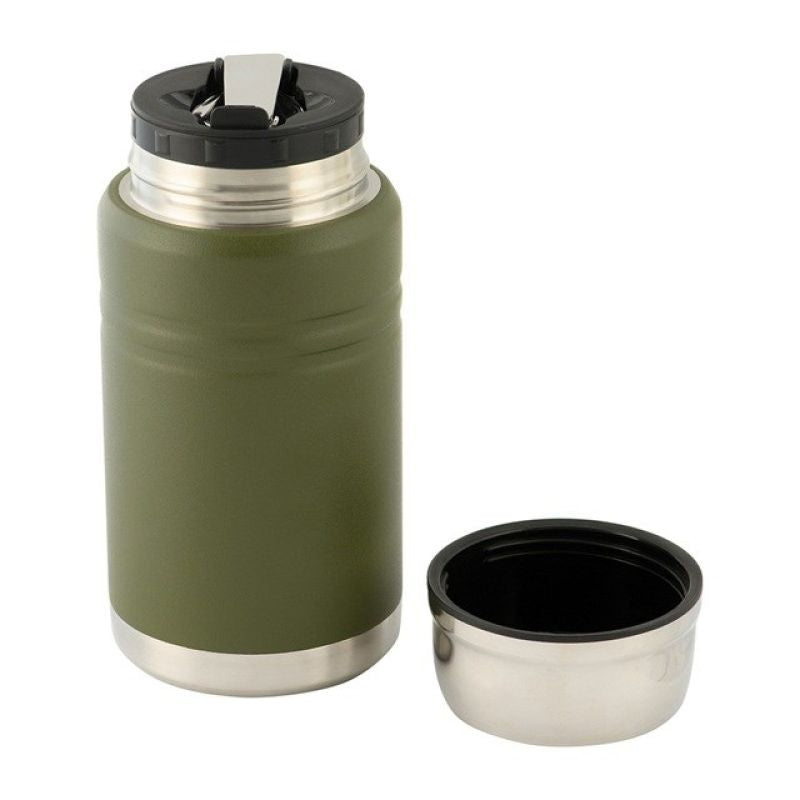 M-TAC Olive stainless steel lunch thermos with spoon, capacity 750 ml. AGD - Produkty/Termosy i kubki termiczne Your Sports Performance