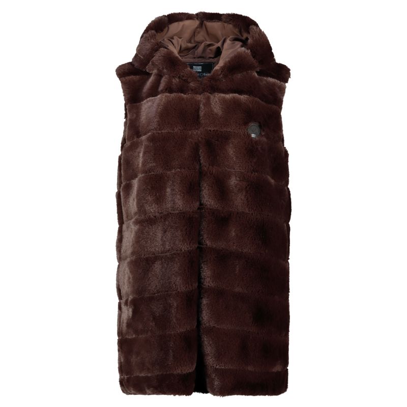 Geographical Norway Women's Fleece Uphemere Dark Brown Db Lady 0136 Dark brown (WZ6797F/GN-Dark brown) Geographical Norway