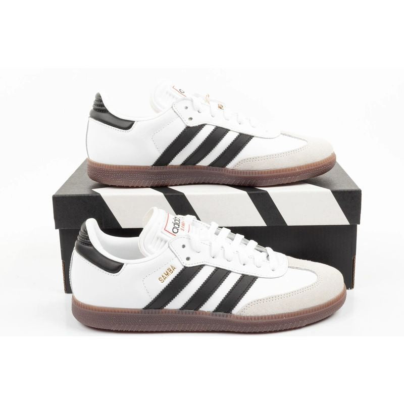 Adidas sports shoes sneakers Samba fashionable leather white