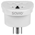 SAVIO TRAVEL ADAPTER GLOBAL SOCKET - US PLUG AP-07 Kable i adaptery/Adaptery, przejściówki Your Sports Performance