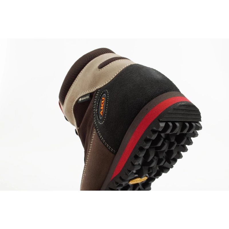 Aku Slope Gore-tex Men's Leather Ankle Trekking Shoes Brown Aku