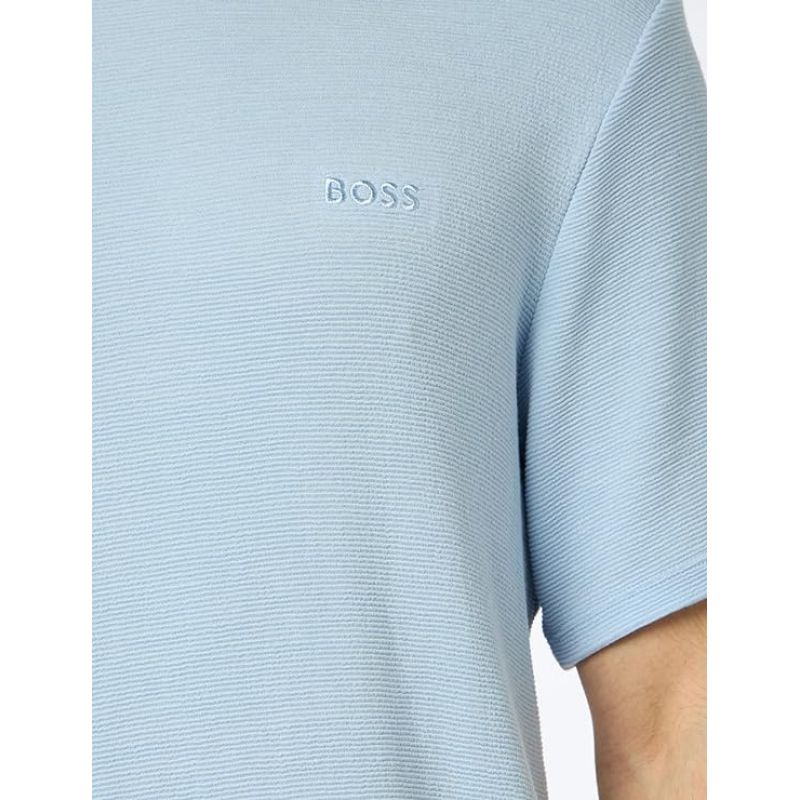T-shirt Boss Rib Azzurro M 50509328-450 Clothing/Lifestyle/T-shirts/Boss Your Sports Performance