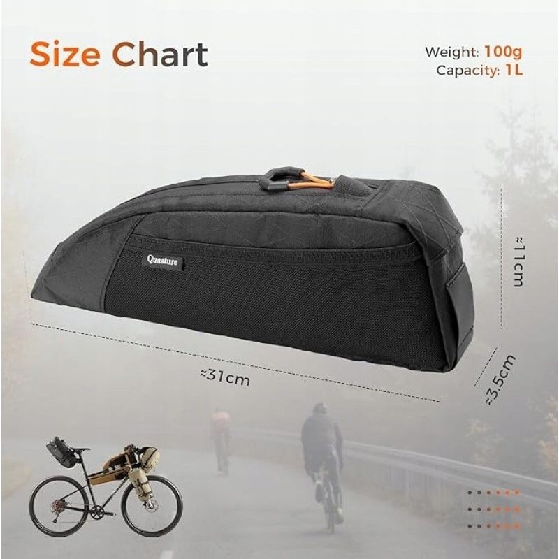 Qunature bicycle frame bag black 1l Qunature/Akcesoria Rowerowe/Torba Your Sports Performance