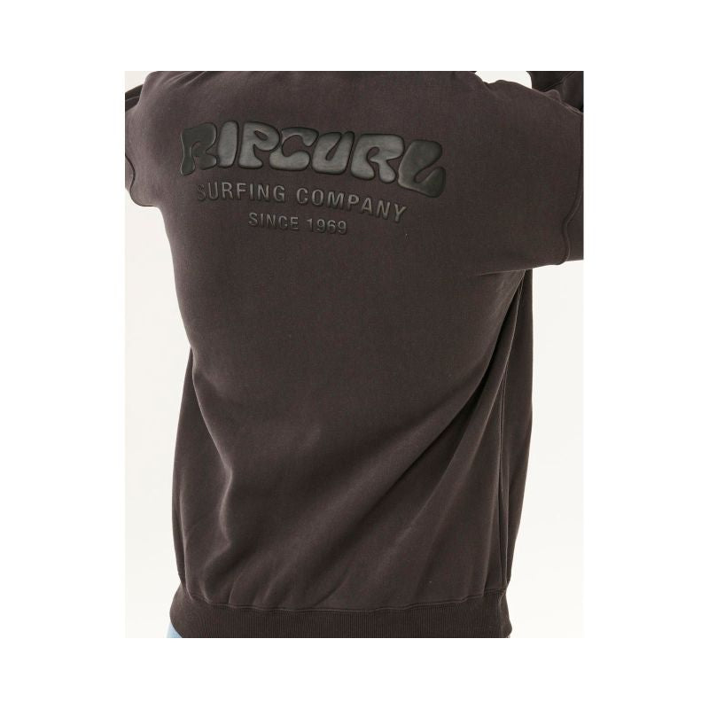 Men's RIP CURL Surf Puff Zip Thru Sweatshirt Black