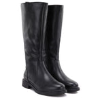 Women's leather boots, classic black Sergio Leone KZ-528-S