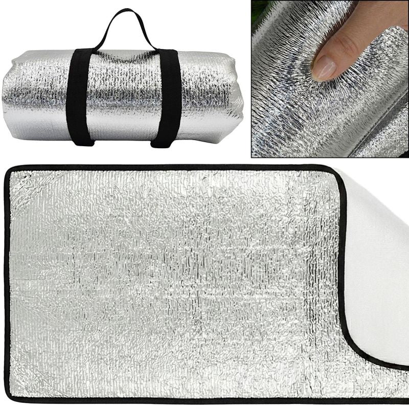 FOLDABLE CAMPING MAT ALU 190X60CM ENERO CAMP Turystyka/Materace I Maty/Karimaty Your Sports Performance