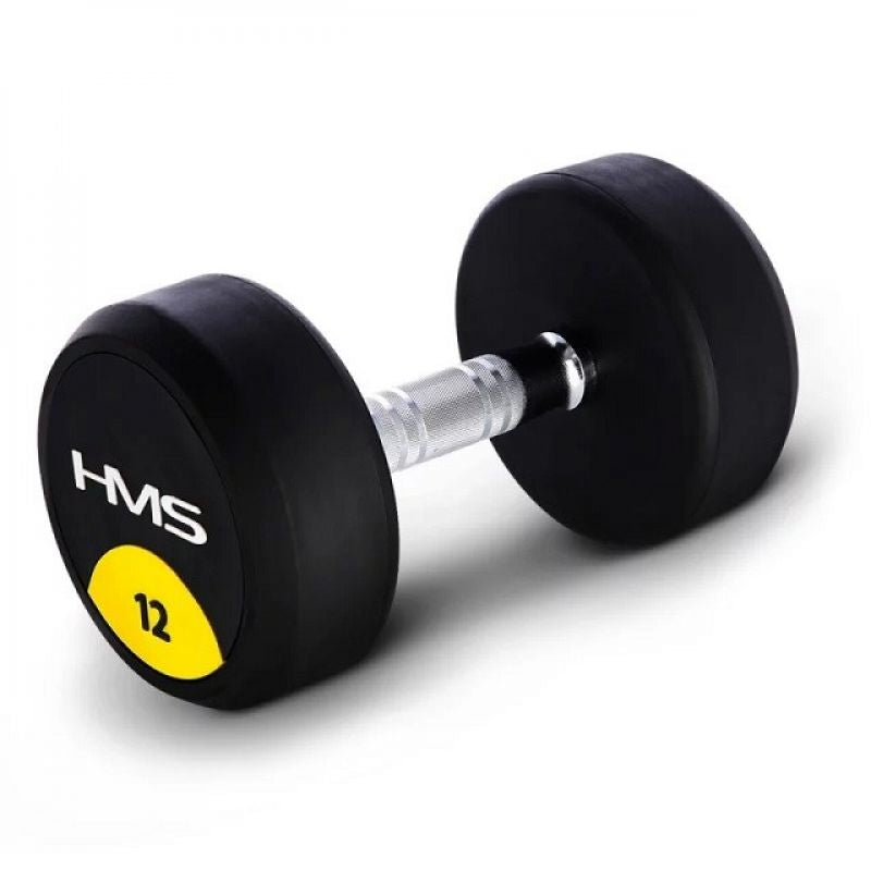 Rubber-coated dumbbell 12kg HMS HG PRO 12 In preparation Your Sports Performance
