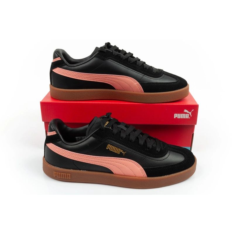 Puma women's sports shoes CLub II Era sneakers black fashionable leather